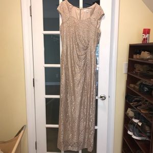 Gold formal dress